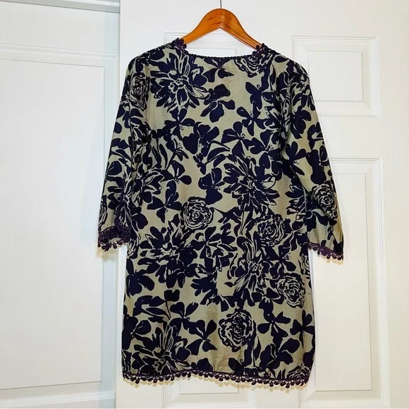 Johnny Was 100% Silk 3/4 Sleeve Tunic Top - Picture 2 of 5